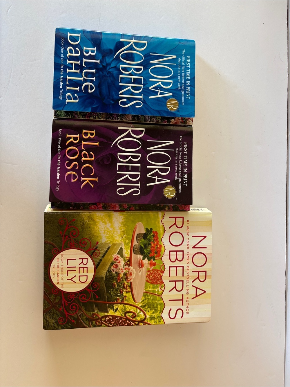 Nora Roberts Garden Trilogy Paperback Book Set